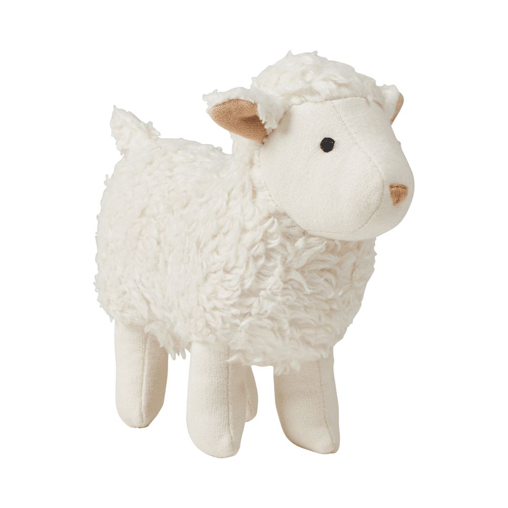 Fabelab - Rattle Sheep Sam Soft Toy - White