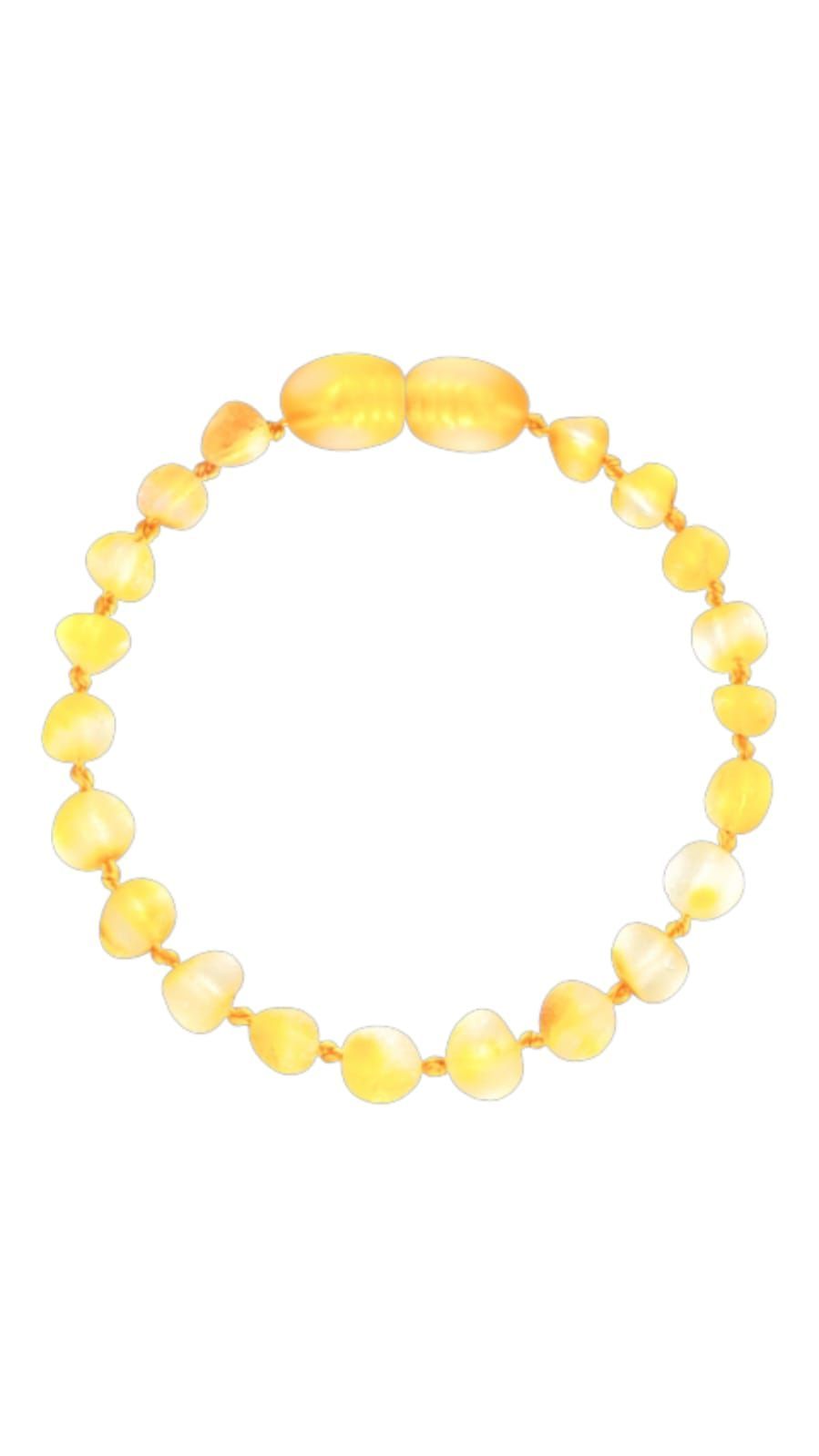 Made By Nature - Premium Amber Baby Teething Bracelet - Honey Raw