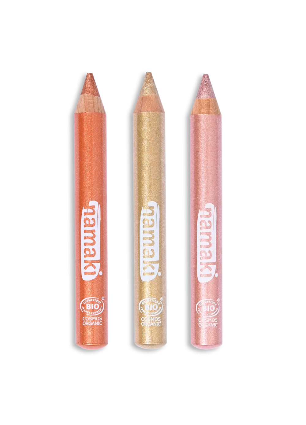 Namaki - Jumbo Glitter Make-Up Pencils - Sunlight - 3 Pcs