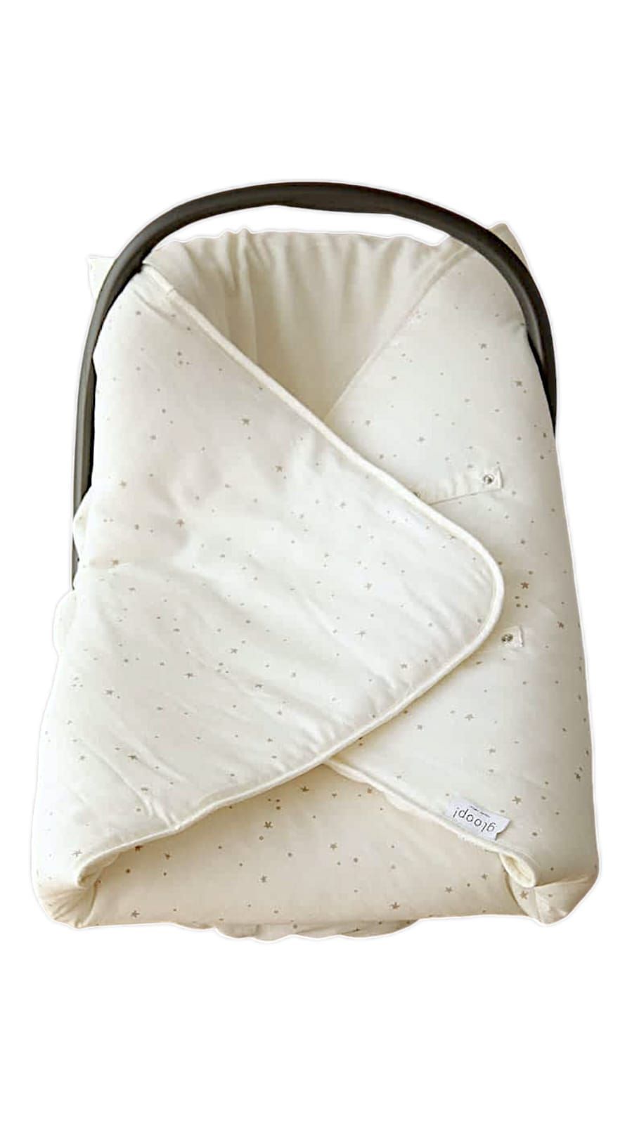 Gloop - Organic Cotton Car Seat Blanket Only - Soft Sky