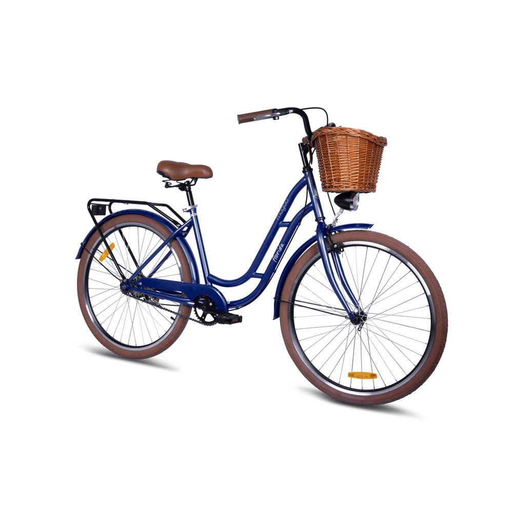 Mogoo - Florida Cruiser Bike - 24-Inch - Navy Blue