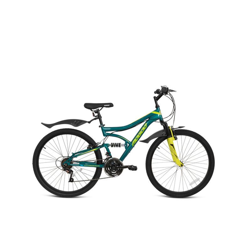 Mogoo - Aviator Dual Suspension Mountain Bike - Green - 26-Inch