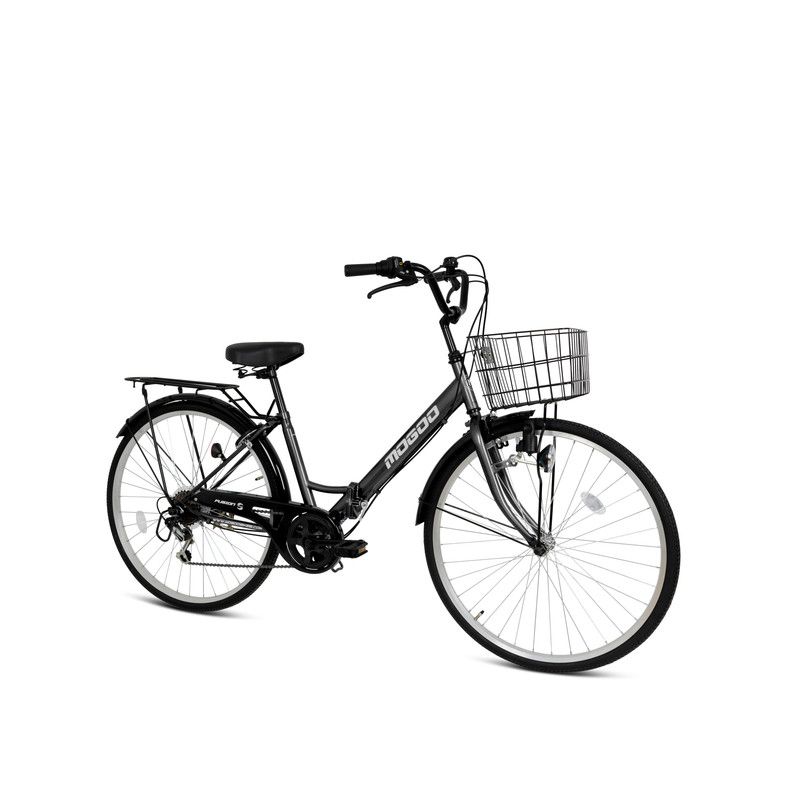 Mogoo - Fusion Folding City Bike - Grey - 26-Inch