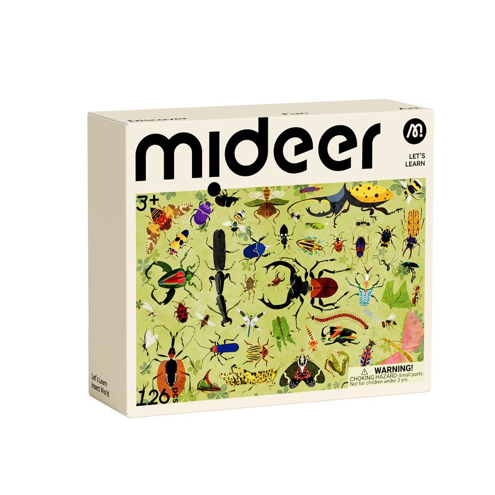 Mideer - Let's Learn Educational Puzzle - Insect World - 126pcs