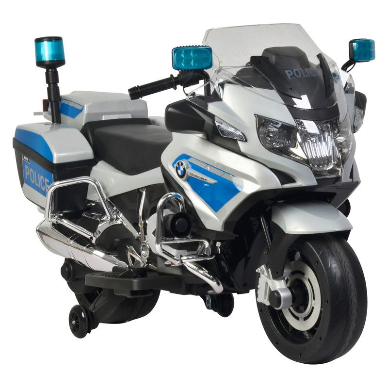 Lovely Baby - BMW Police Motorbike Ride-On - Silver - 12 V