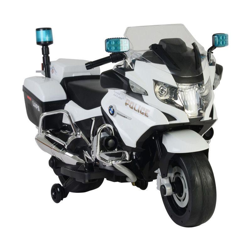 Lovely Baby - BMW Police Motorbike Ride-On - White - 12 V