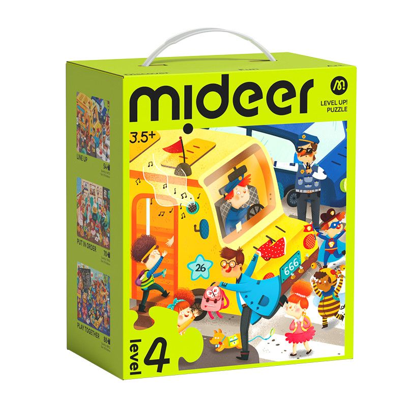 Mideer - 3-in-1 Level Up Puzzle - Baby's Day - Level 4 - 212pcs