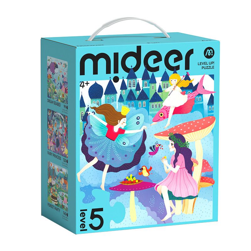 Mideer - 3-in-1 Level Up Puzzle - Fantasy World - Level 5 - 359pcs