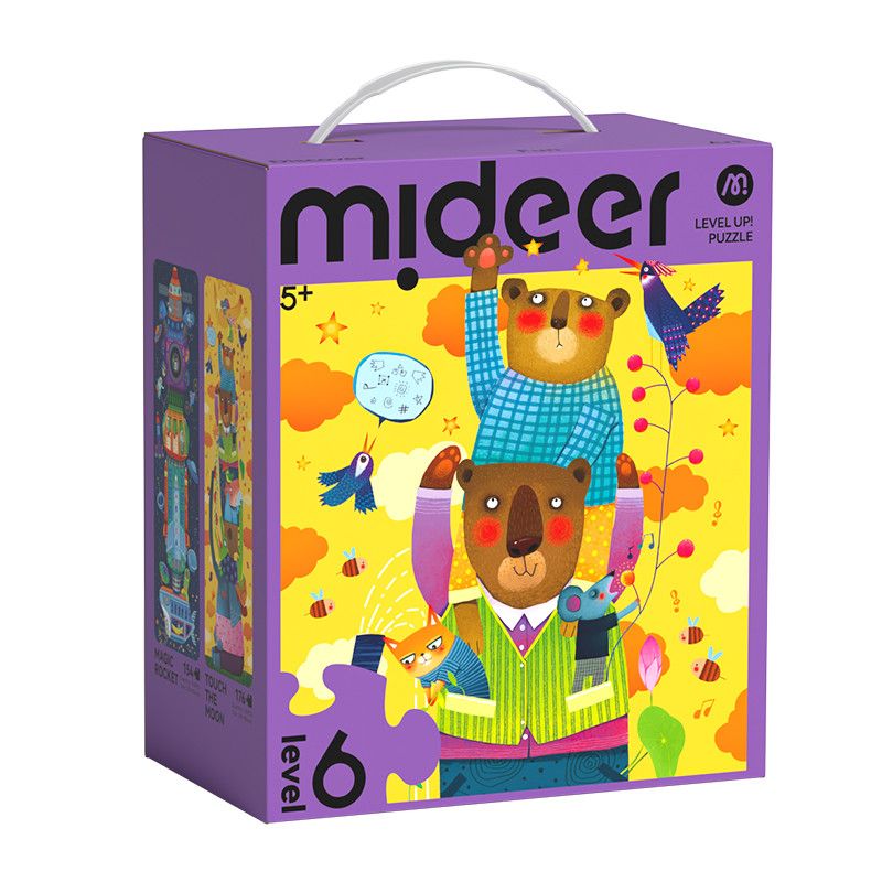 Mideer - 2-in-1 Level Up Puzzle - World Of Imagination - Level 6 - 330pcs