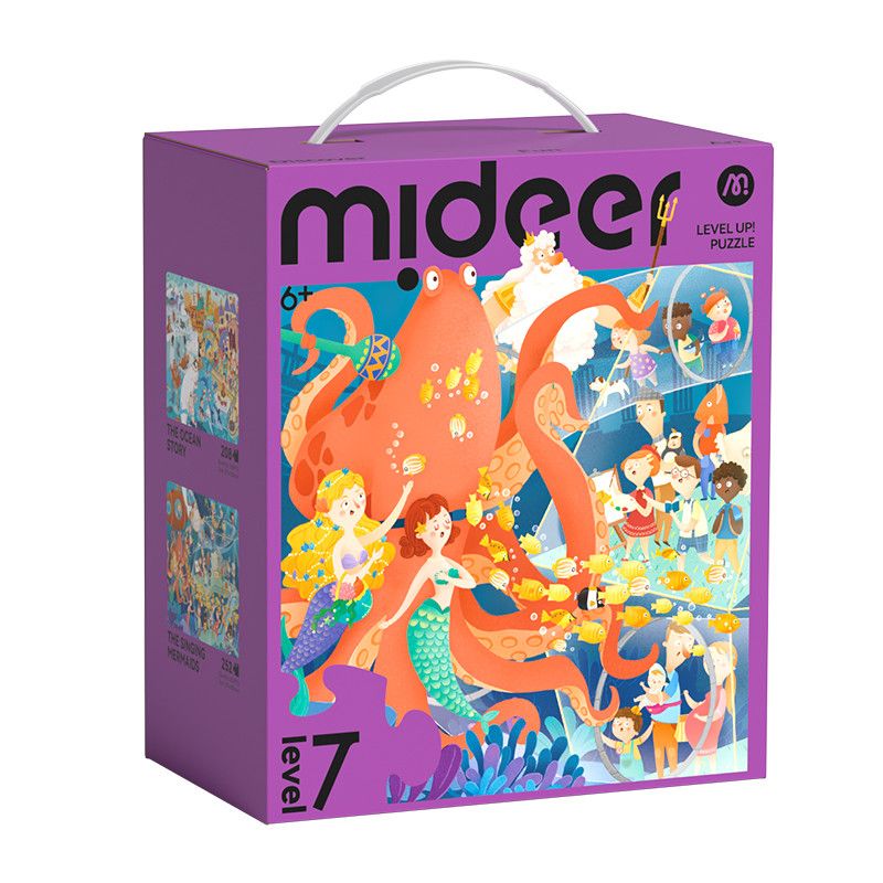 Mideer - 2-in-1 Level Up Puzzle - Song Of The Ocean - Level 7 - 460pcs