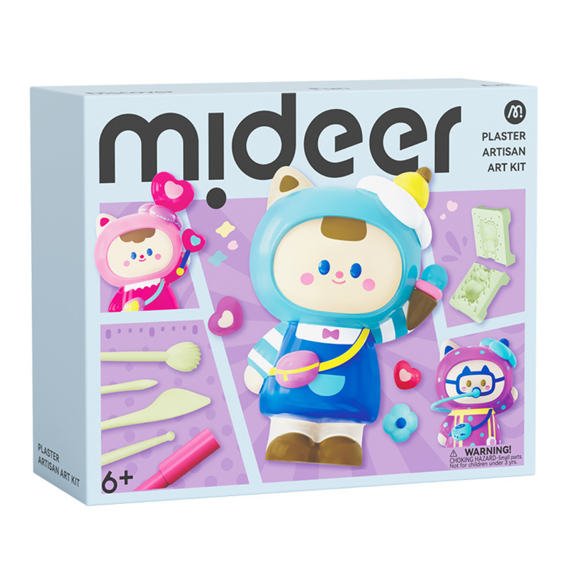 Mideer - Plaster Artisan DIY Art Kit - 28 Pcs