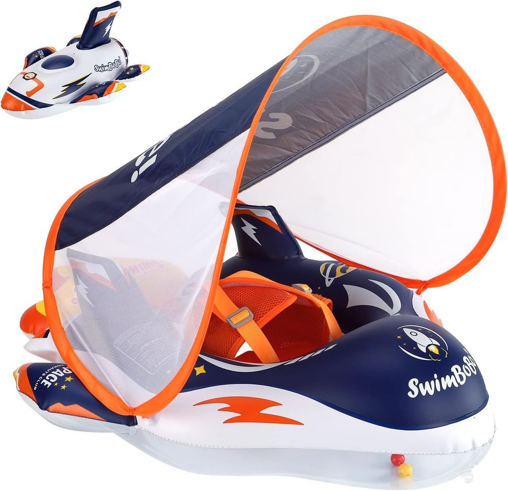 Swimbobo - Baby Swimming Float With Sun Canopy - Space