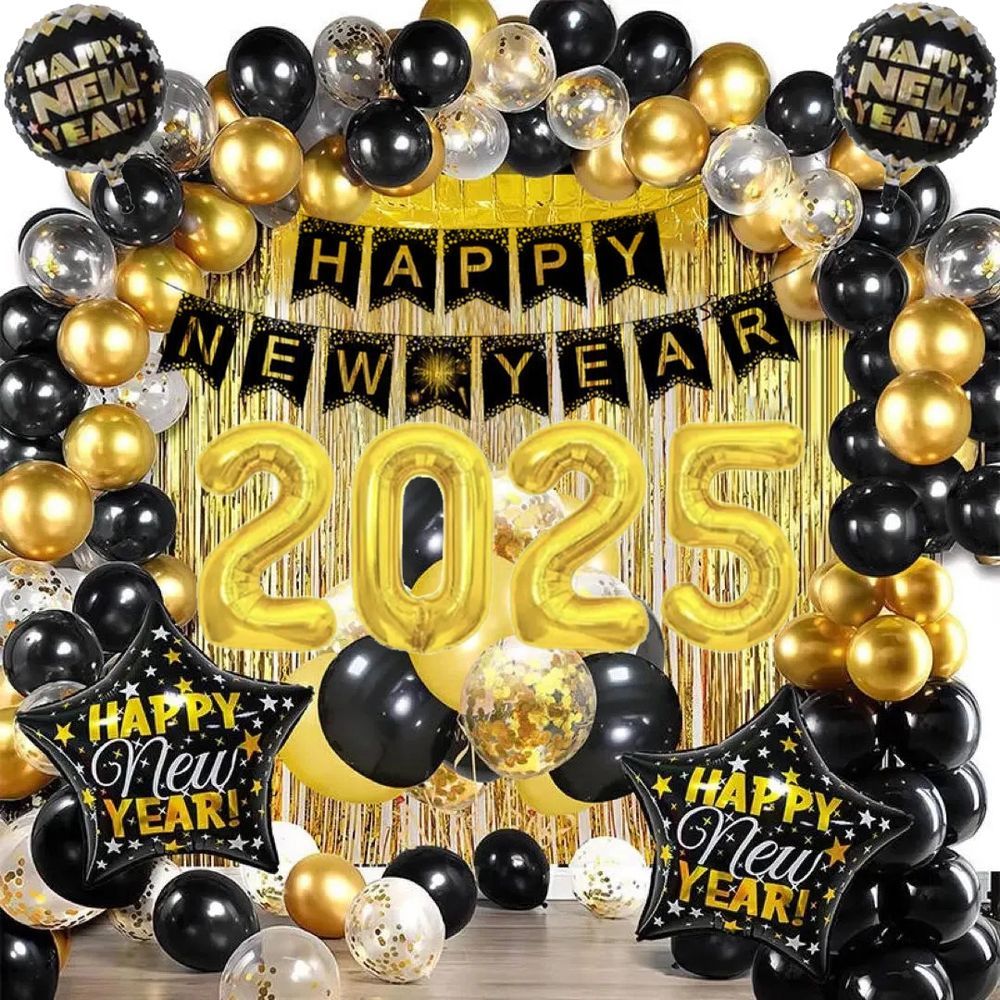 ESSEN - Happy New Year 2024 Party Decoration Balloons - 72pcs