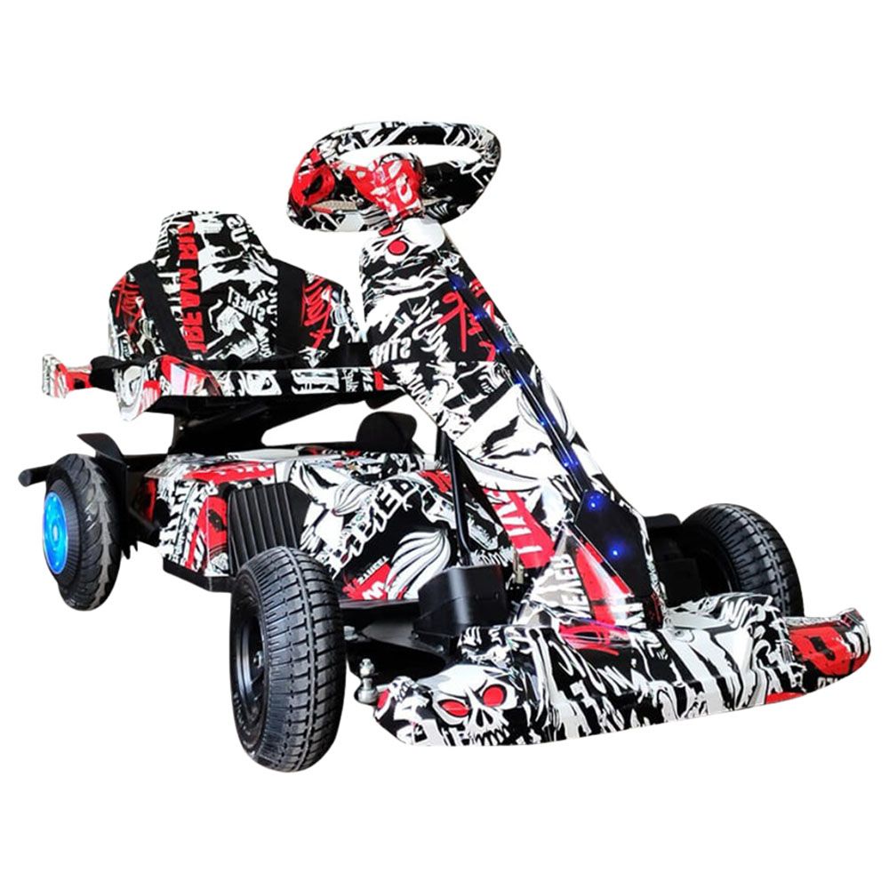 Megawheels - Funky Go Kart Glider Ride-On Car - 36V - White