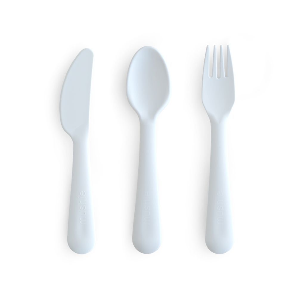 Mushie - Dinnerware Cutlery Set - Blue - 3 Pcs