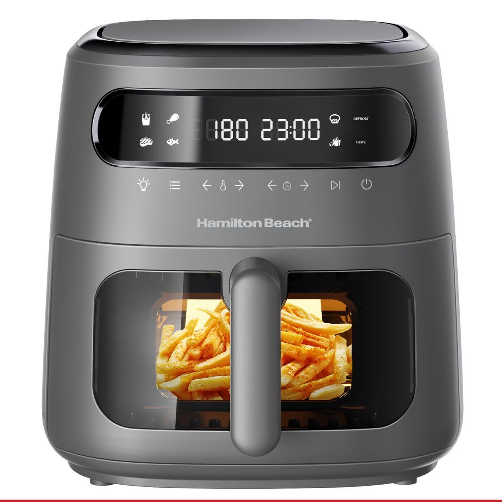 Hamilton Beach - Digital Air Fryer View 8L 1750W AFOGV8-ME - Matte Grey