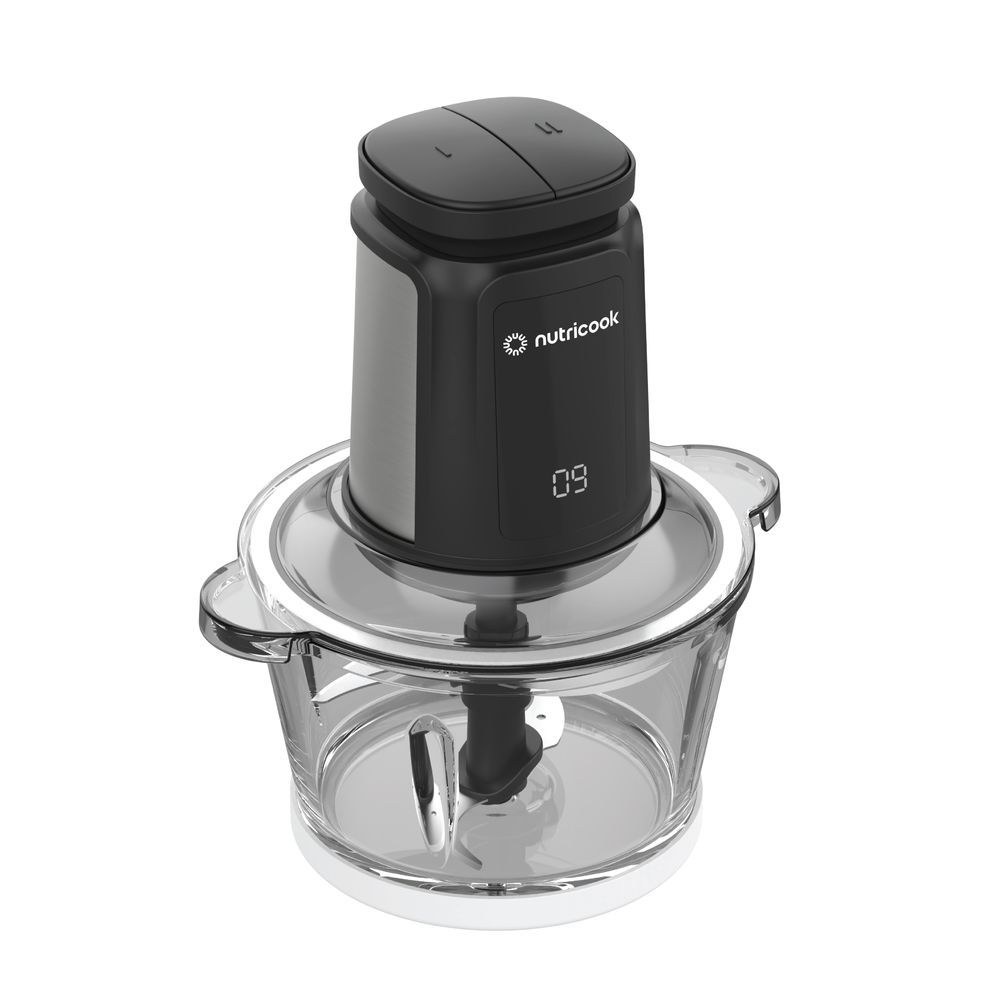 Nutricook - Choppi XL Glass Chopper And Mincer - Black - 1.2L