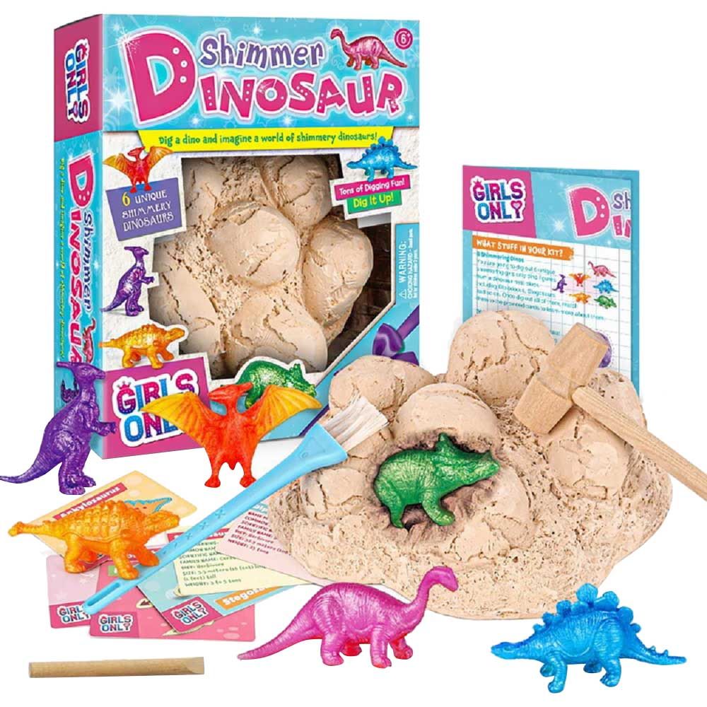 UKR - Shimmer Dinosaur Dig Kit - 6pcs