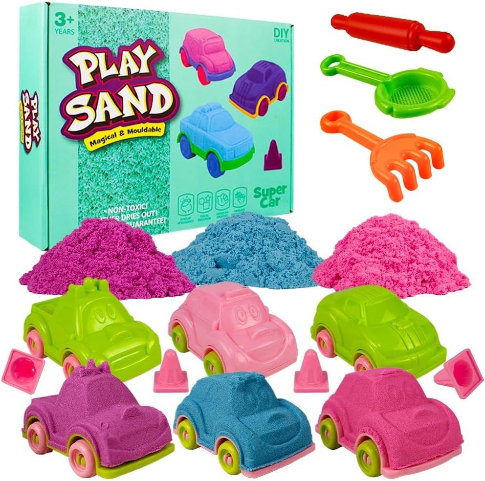 UKR - Magical & Moldable Play Sand Set - Super Cars