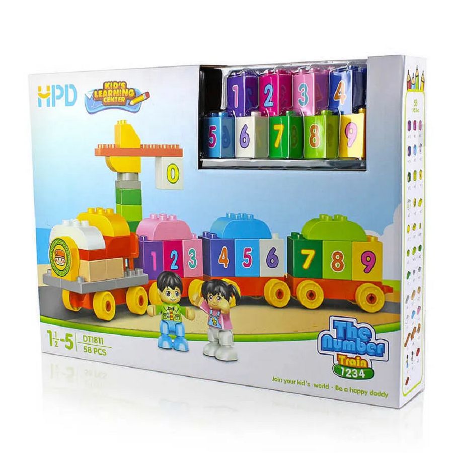 UKR - The Number Train 1234 Building Block Set - 58 Pcs