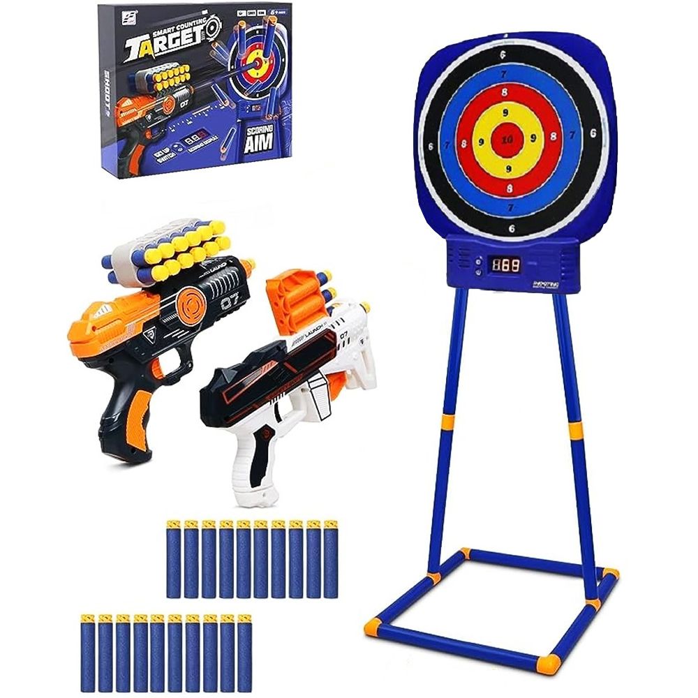 UKR - Electronic Shooting Target With 2 Foam Blaster And Dart Set