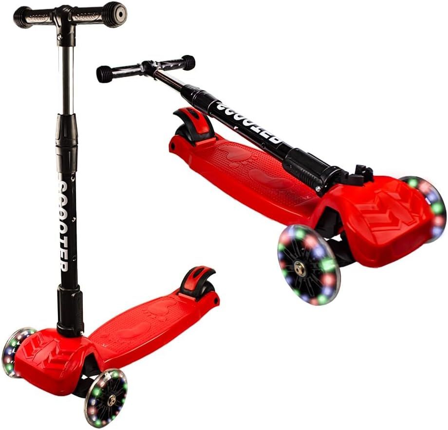 UKR - Classic LED Kick Scooter - Red