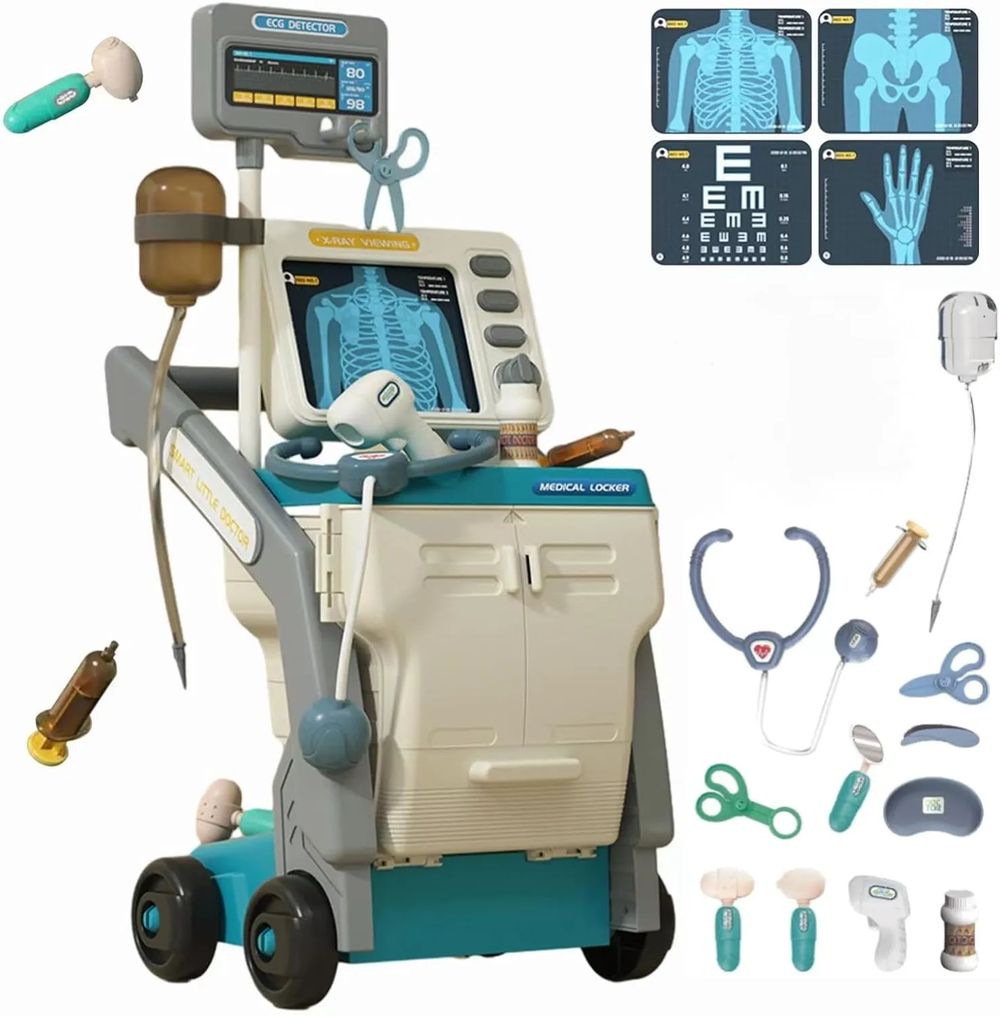 UKR - Kids Doctor Cart Playset