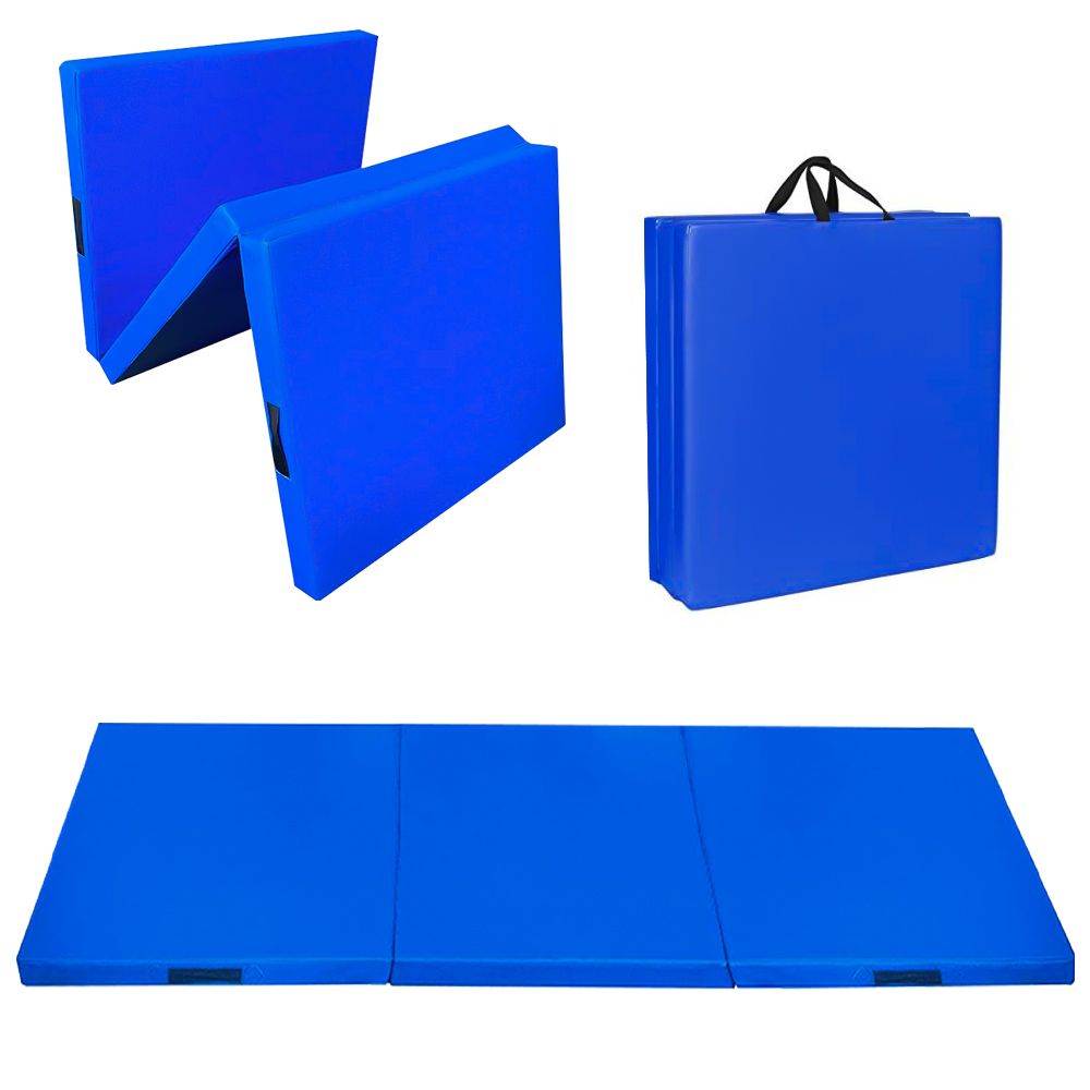 UKR - Tri-Fold Aerobic Fitness Mat - Blue