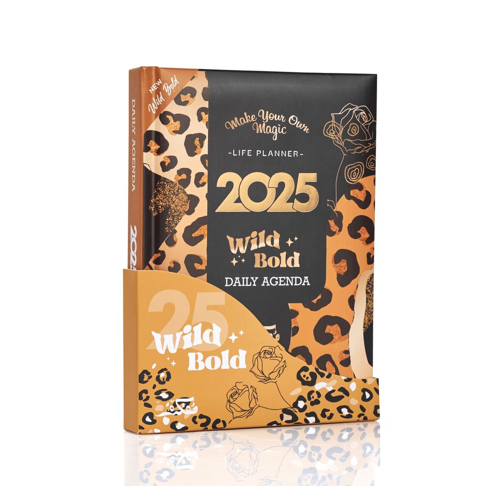 Mofkera - A5 Daily Agenda 2025 Gift Set - Wild Bold - 3 Pcs