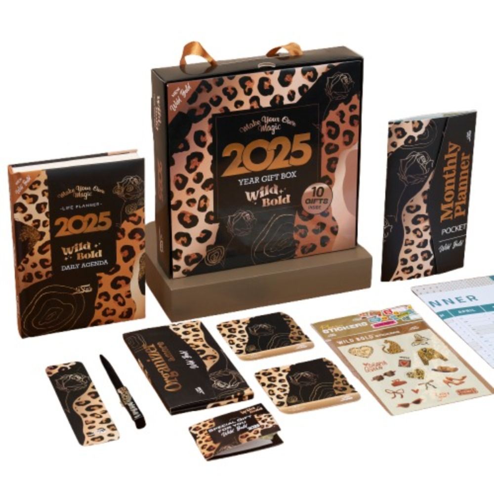 Mofkera - Agenda Gift Box 2025 - Wild Bold - 10 Pcs