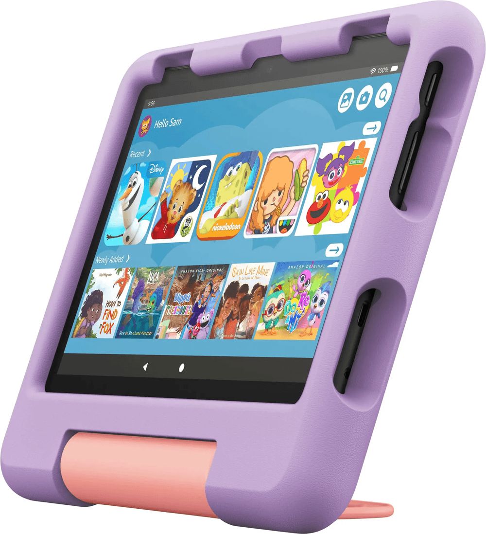 Amazon - Fire 8 Kids 12th Generation Tablet - 64GB - Purple