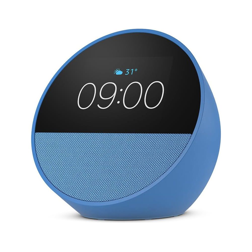 Amazon - Echo Spot Smart Alarm Clock With Arabic Language - Blue