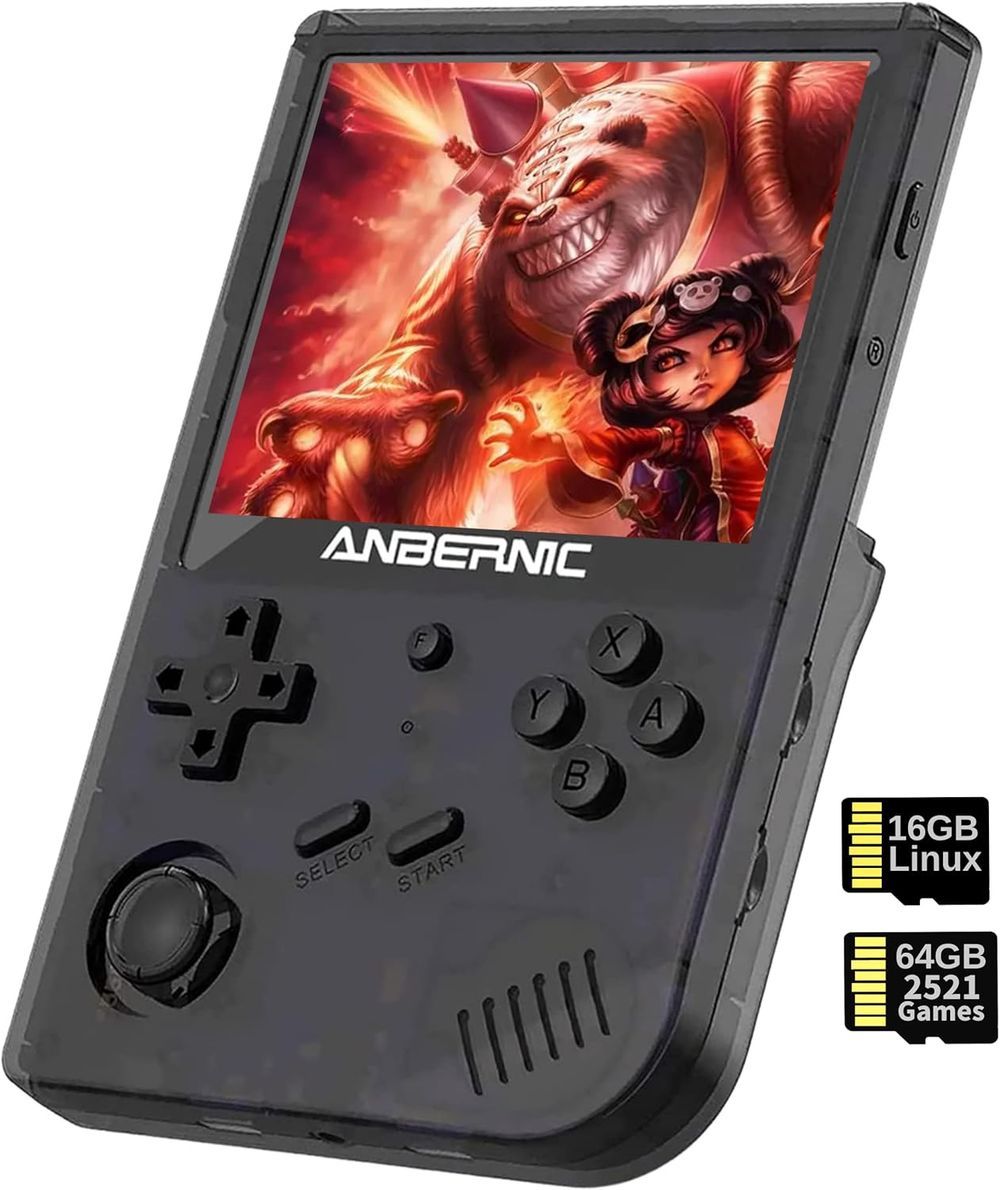 Anbernic - RG351V Handheld Game Console - 64GB - Black