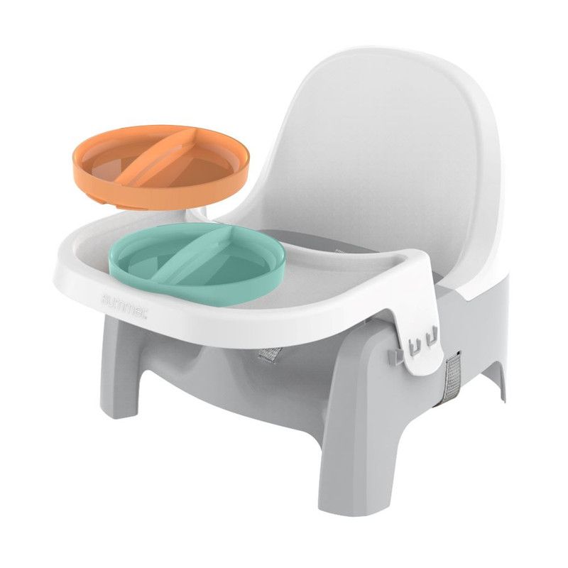 Ingenuity - ITY Deluxe Learn-To-Dine Feeding Booster Seat - Grey