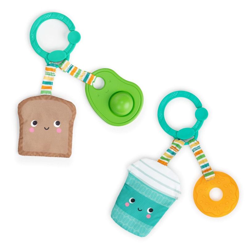 Bright Starts - 2-In-1 Perfect Pair Teether Toy 0M - Pack of 2