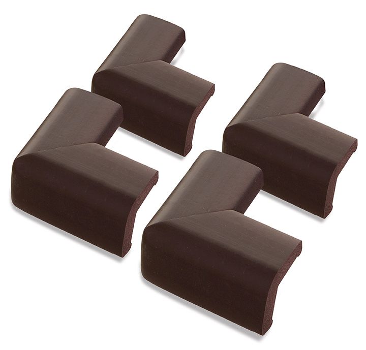 Dreambaby - Foam Corner Protectors  Pack of 4 - Brown