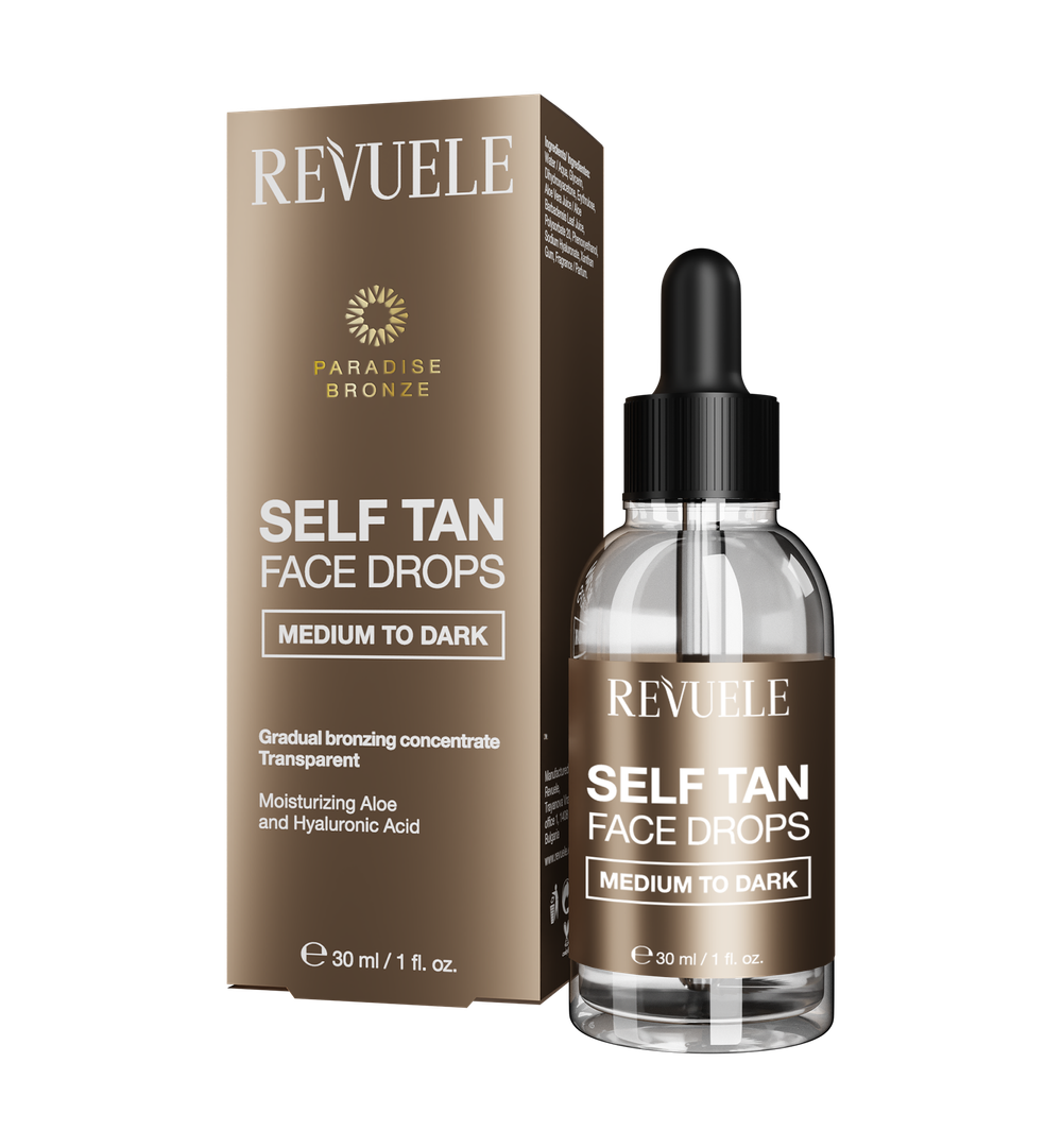 Revuele - Self Tan Face Drops Medium To Dark - 30ml