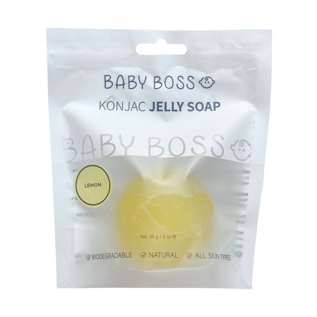 Baby Boss - Konjac Jelly Soap - Lemon - Yellow - 85gm