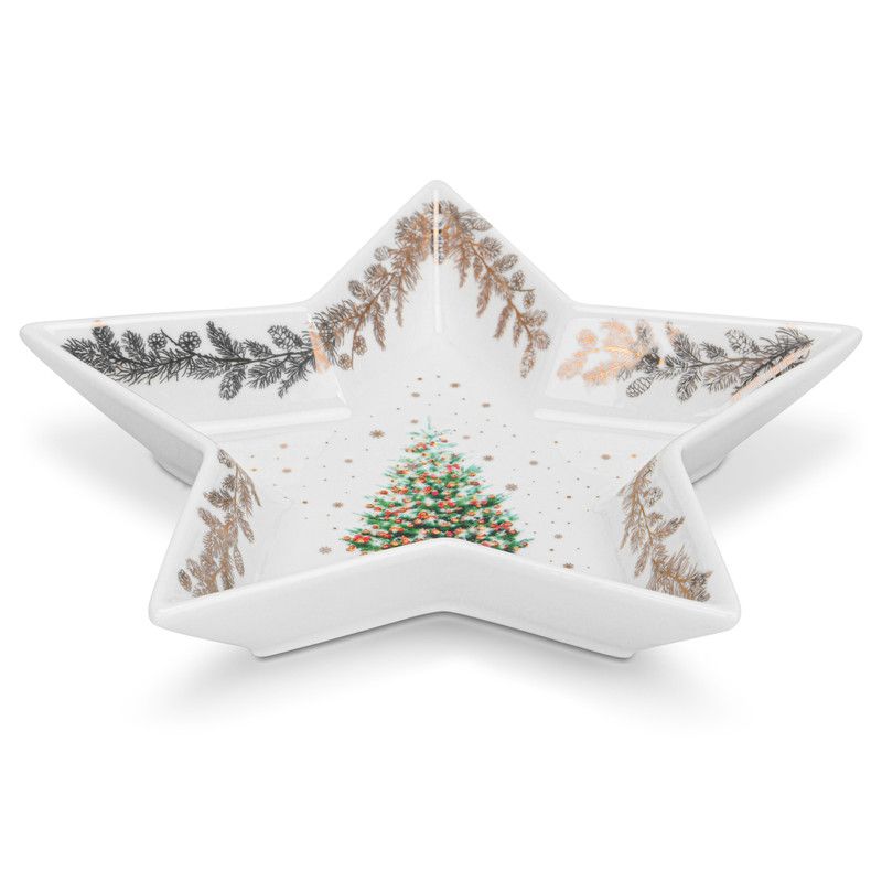 Fissman - Christmas Collection Star Shaped Bone China Dish