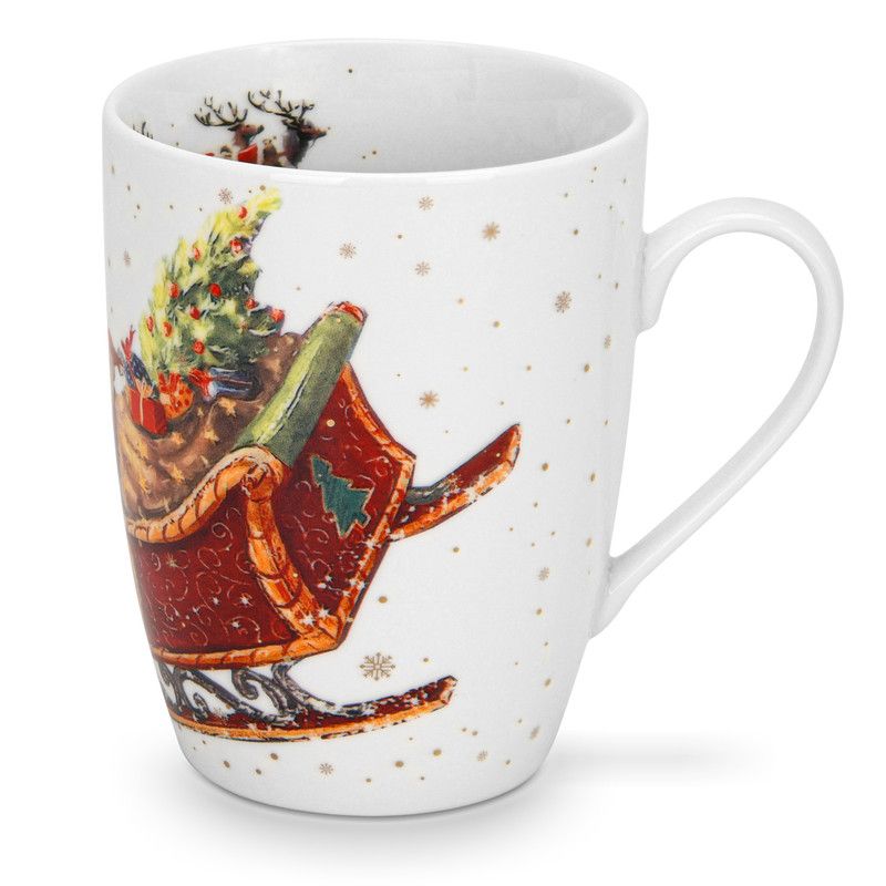 Fissman - Christmas Collection Bone China Mug - 360 ml - 2 Pcs