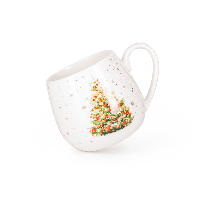 Fissman - Christmas Collection Bone China Mug - 440 ml - 2 Pcs