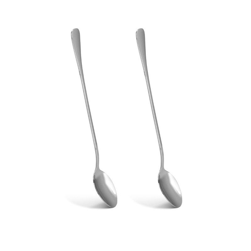 Fissman - Flavia Series Stainless Steel Long Handle Coffee Spoon - Pack of 2 - 20cm