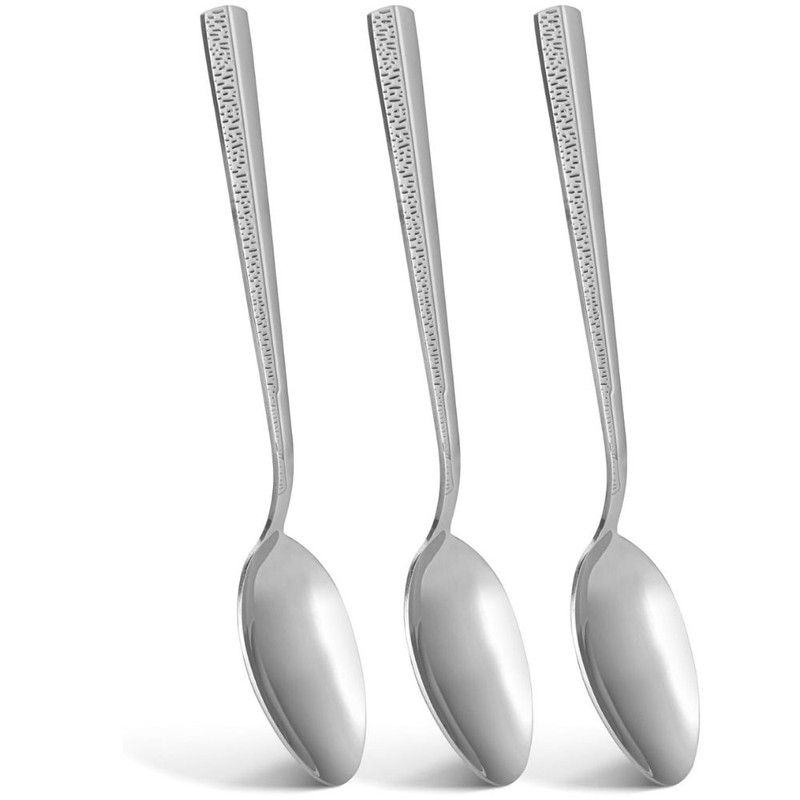 Fissman - Flor Series Stainless Steel Dinner Spoon Set - 3 Pcs - 20cm