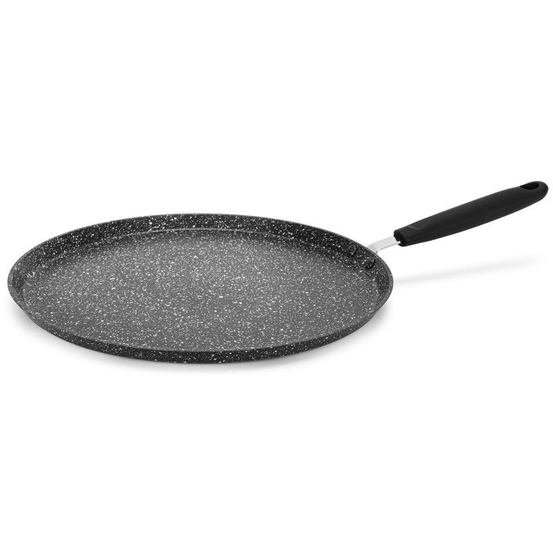 Fissman - Fiore Series Aluminum Crepe Pan - Black - 32cm