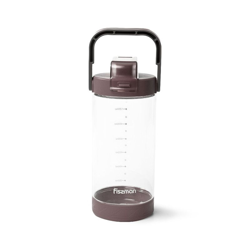 Fissman - Plastic Water Bottle - Brown - 1400ml