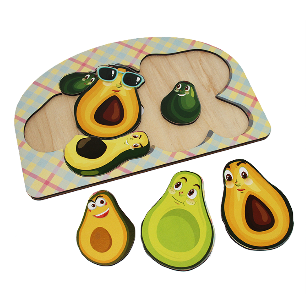 Fofa - Wooden Avocado Puzzle Toy