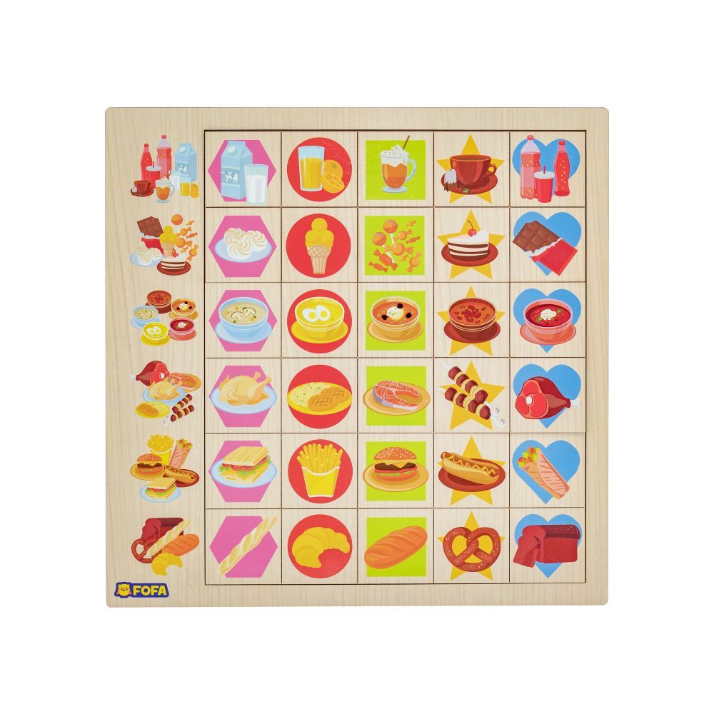 Fofa - Wooden Food Toy Education Board