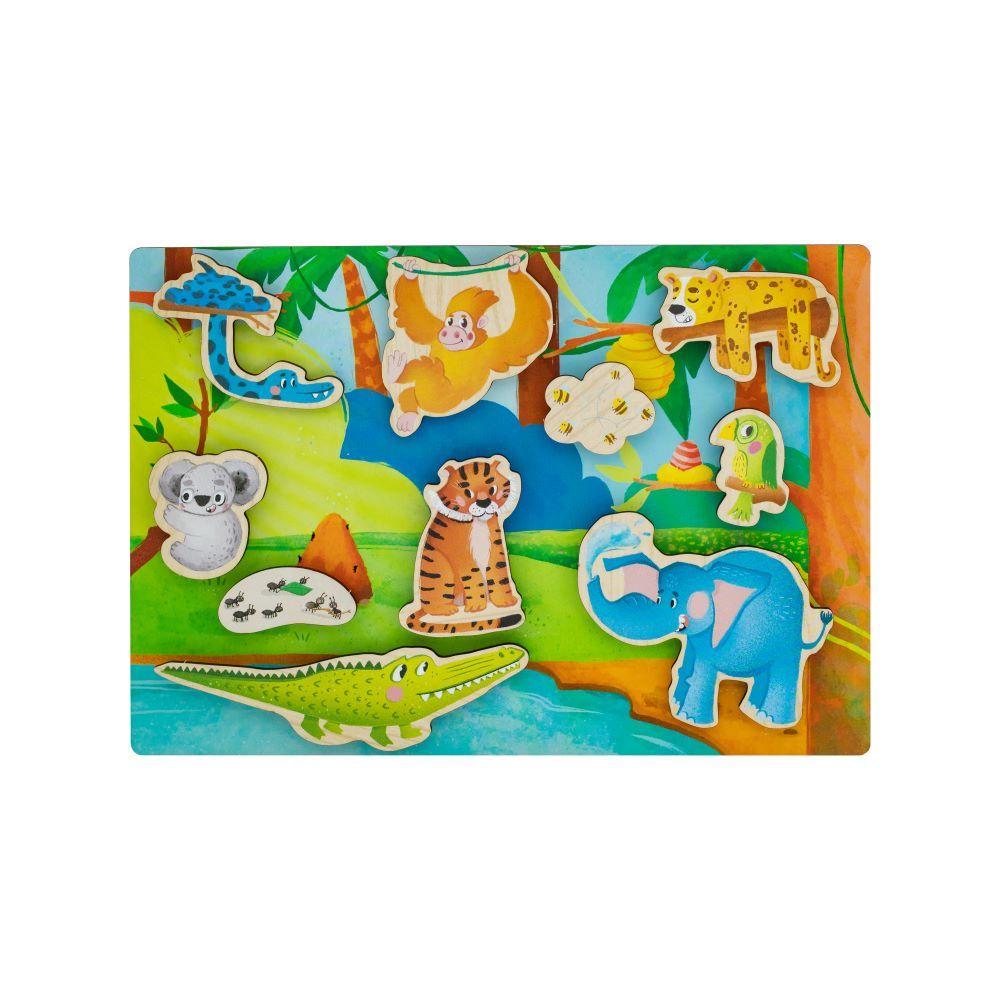 Fofa - Where Is Whose House Tropics Wooden Toy Educational Board