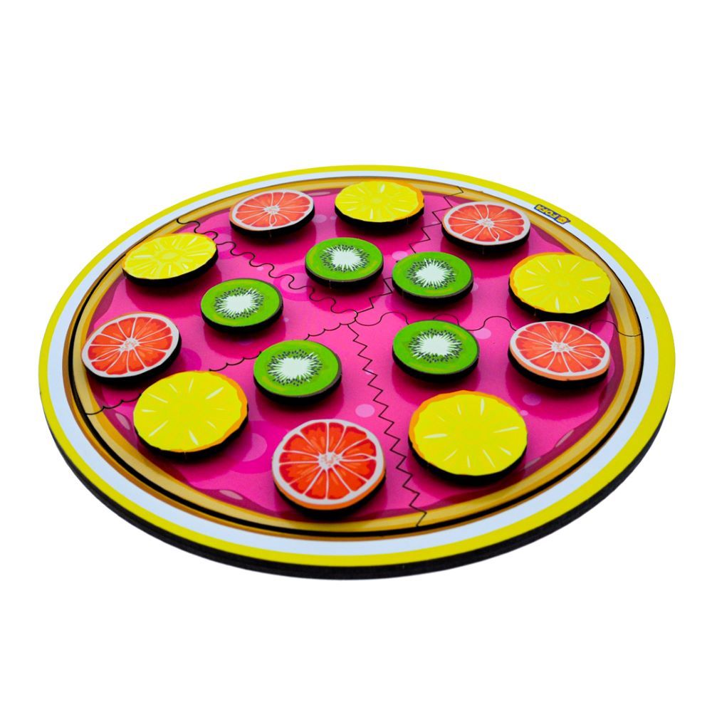 Fofa - Wooden Toy Educational Board With Velcro - Exotic Pie