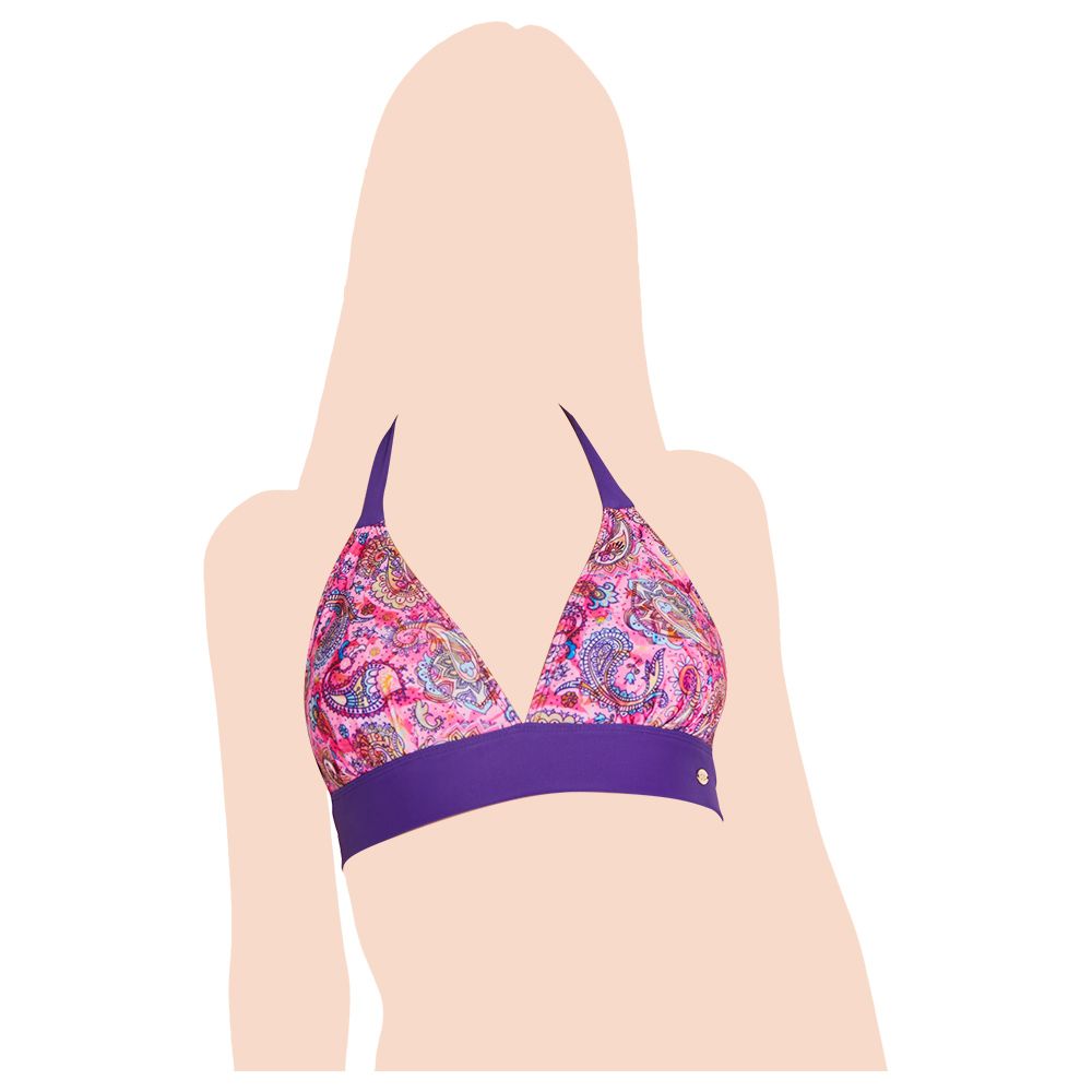 Coega Sunwear - Ladies Bikini Top - Mauve Paisley